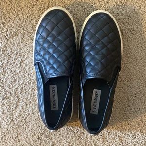 Steve Madden Black Slide-On Sneakers